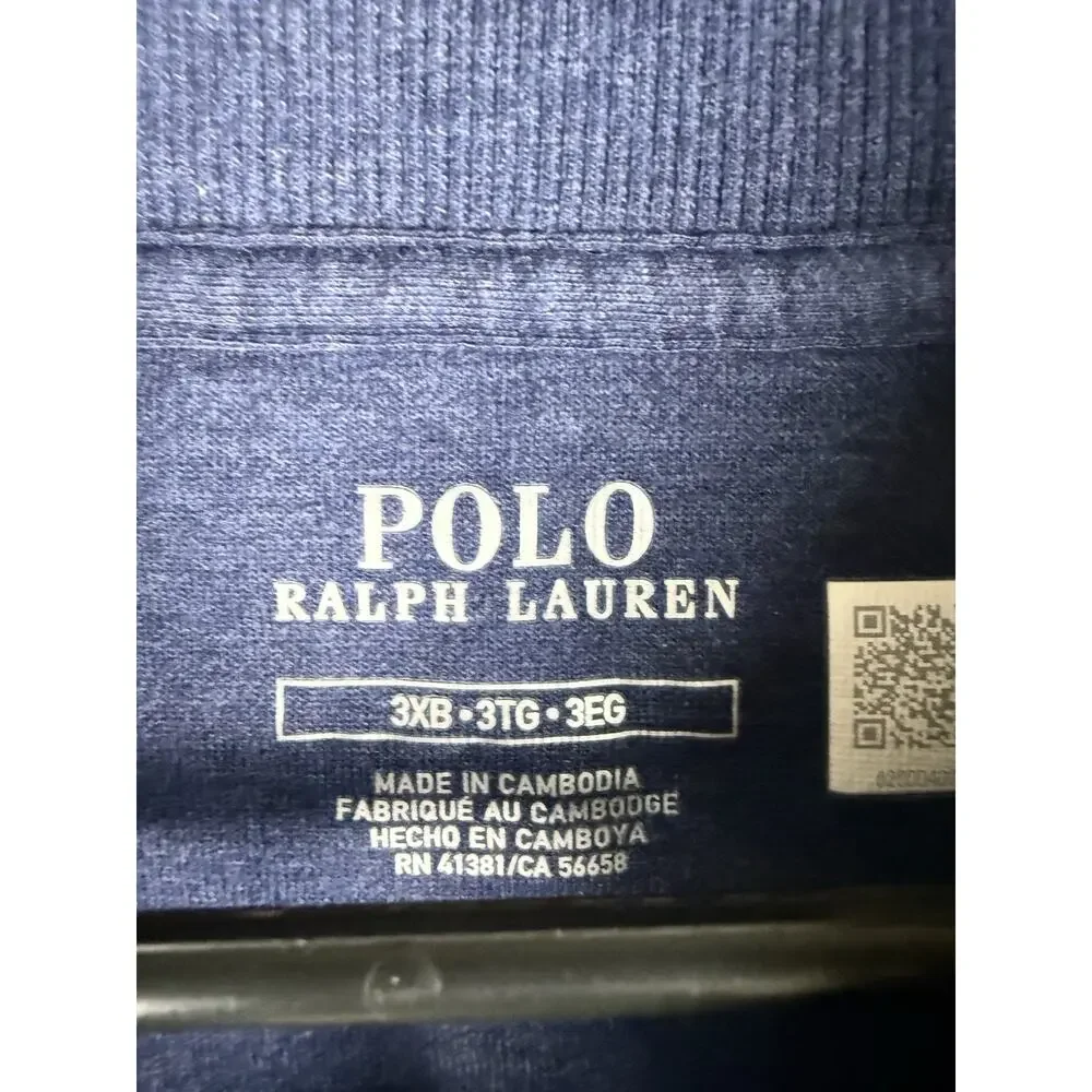 Polo Ralph Lauren Luxury Jersey Shawl Neck Pullover Mens 3XB